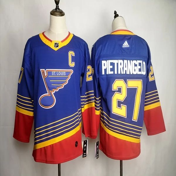 Kinder St. Louis Blues Eishockey Trikot Alex Pietrangelo 27 2019-20 Blau Retro Authentic